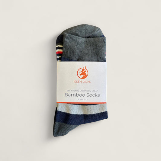 Black Stripe Bamboo Socks