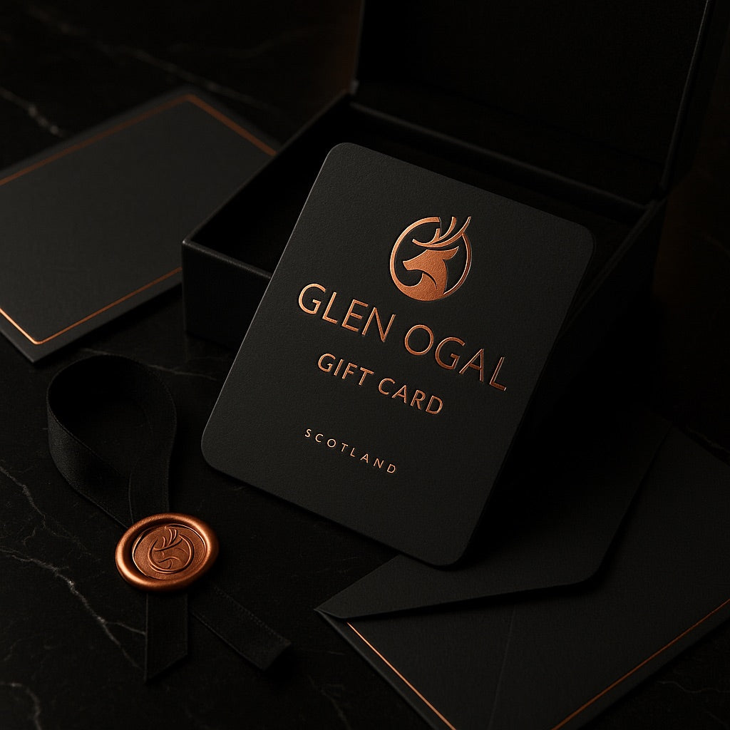 Glen Ogal Digital Gift Card e-mail with stag logo