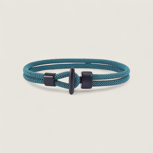 Glen Ogal Turquoise Nylon Rope Bracelet