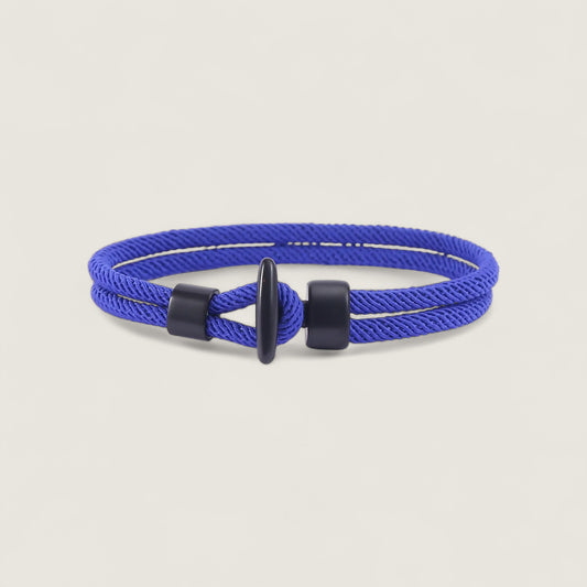Blue Nylon Rope Bracelet