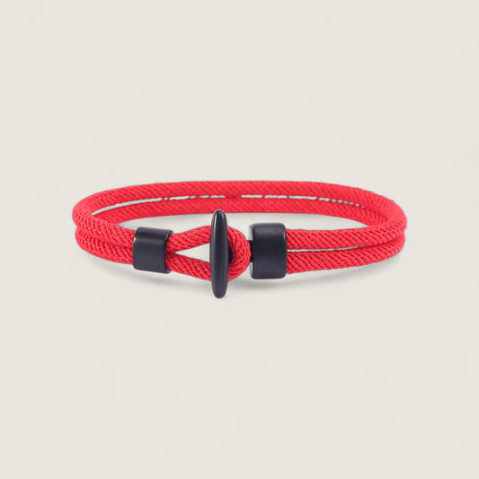 Red Nylon Rope Bracelet