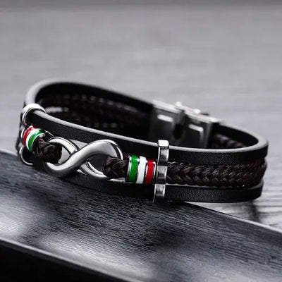 Leather Infinity Bracelets With Charms Glen Ogal