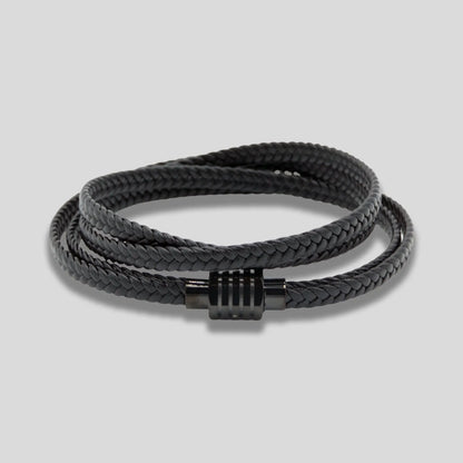 Long Black Braided Bracelet - Glen Ogal