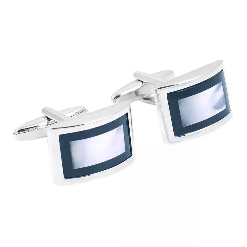 Mother Of Pearl Oblong Cufflinks - Glen Ogal