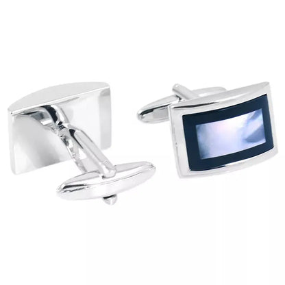 Mother Of Pearl Oblong Cufflinks - Glen Ogal