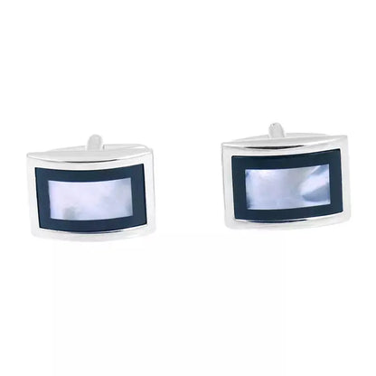 Mother Of Pearl Oblong Cufflinks - Glen Ogal