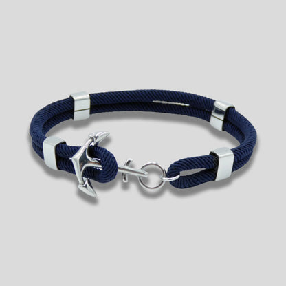 Navy Nylon  Anchor Bracelet - Glen Ogal