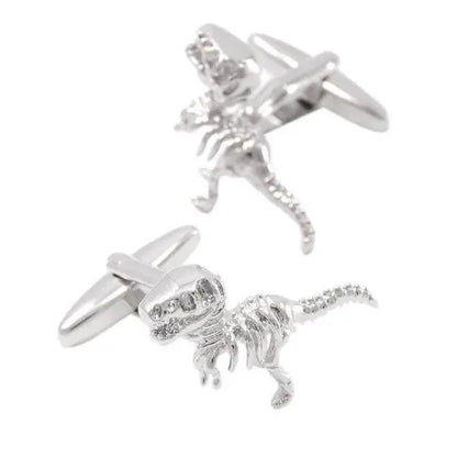 Silver Dinosaur Cufflinks Glen Ogal