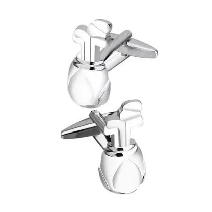 Silver Golf Bag Cufflinks Glen Ogal