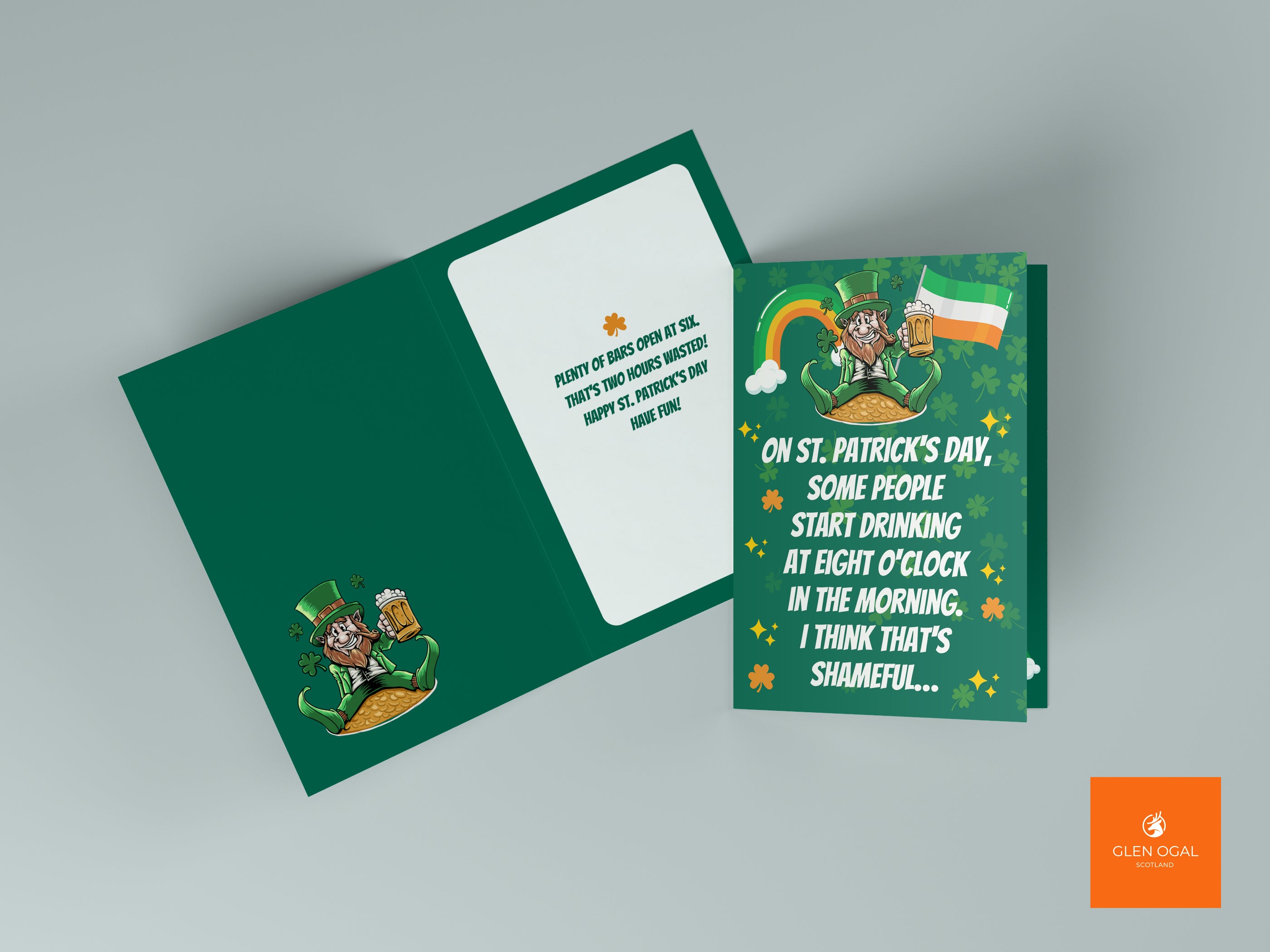 Grappige St Patrick's Day Card - beschamend