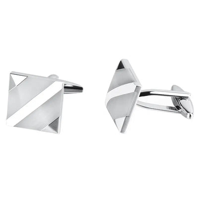 White Opal Cufflinks Glen Ogal