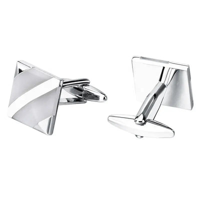 White Opal Cufflinks Glen Ogal