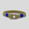Gold Nylon and Gold Plated Shackle Bracelet