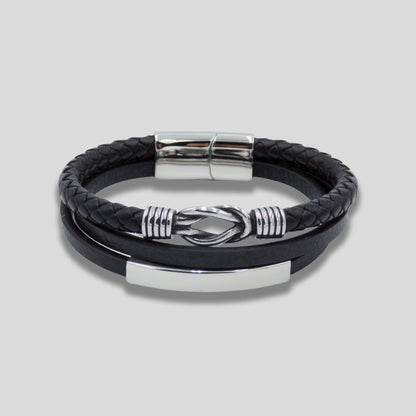 Multi Layer Knot Leather Bracelet