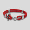 Red Nylon Friendship Anchor Bracelets