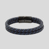 Blue & Black Multi Layer Braided Bracelet