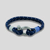 Blue Marine Shackle Rope Bracelet