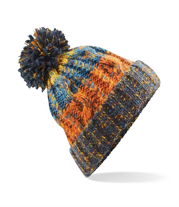 Orange Slush Knitted Beanie Hat