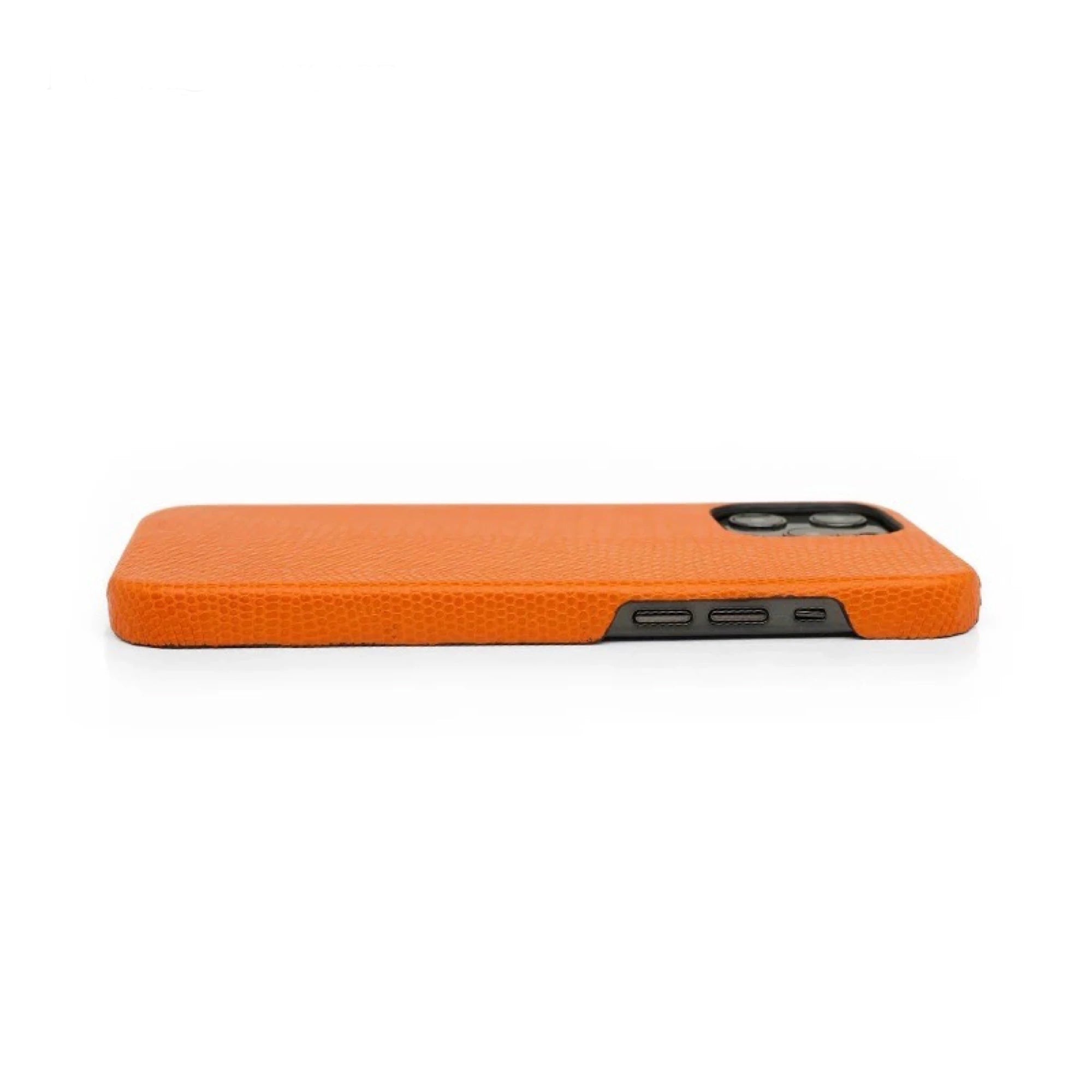 Italiaans Leren Telefoonhoesje - iPhone Oranje